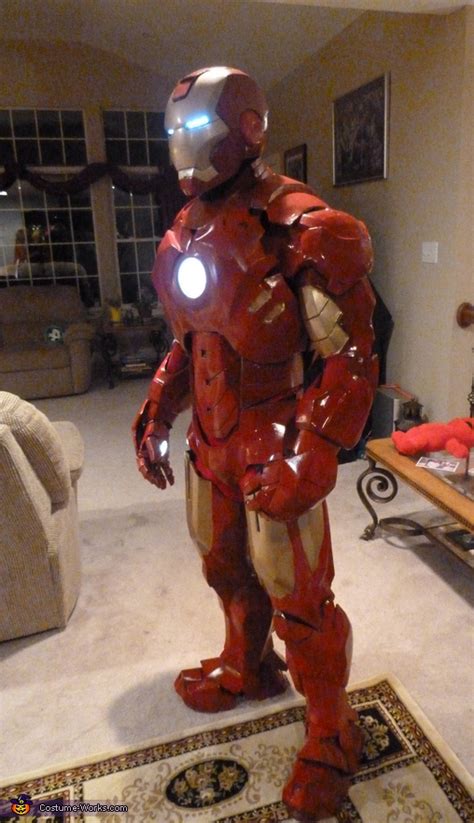 Let the iron heat up before you start. Coolest Homemade Iron Man Costume