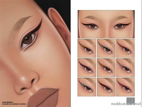 Basic Eyeliner N253 Sims 4 Makeup Mod Modshost