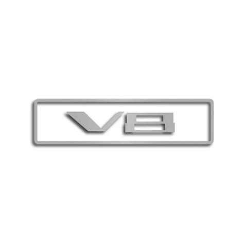 V8 Emblem Aus Edelstahl Von A C C Für 2010 2015 Chevrolet Camaro Ss