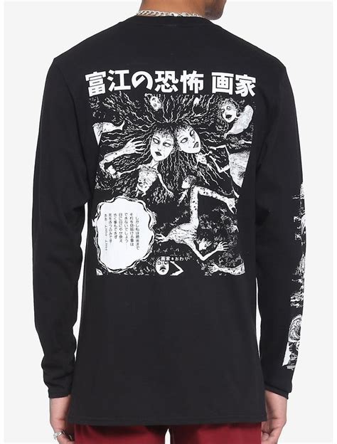 Junji Ito Tomie Manga Panel Long Sleeve T Shirt Long Sleeve Shirts