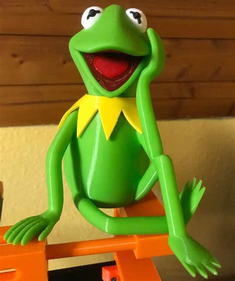 3d Printer Kermit The Frog Made With Prusa Mk3s・cults