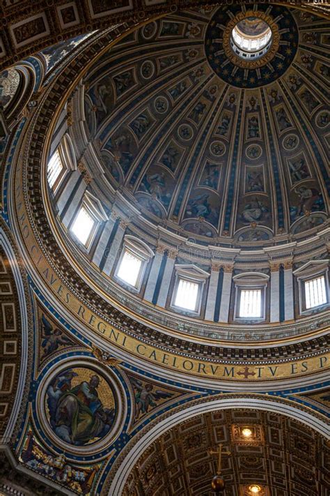 Dome In Saint Peters Cathedral In Vatican Editorial Stock Photo Image