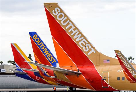 Three Generations Of Southwest Airlines Liveries In Order From Oldest