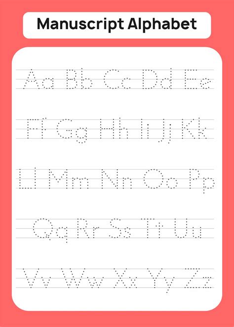 Printable Manuscript Alphabet Chart Printable Jd