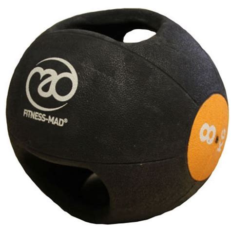Fitness Mad 8kg Double Grip Medicine Ball