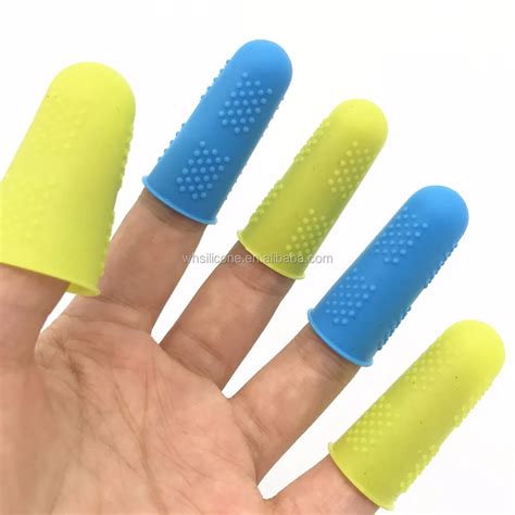 Wholesale Reusable Soft Silicone Finger Caps Silicone Finger Cots