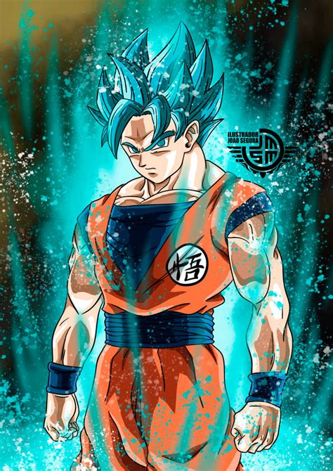 Goku Ssj God Blue By Ilustradorjoaosegura On Deviantart