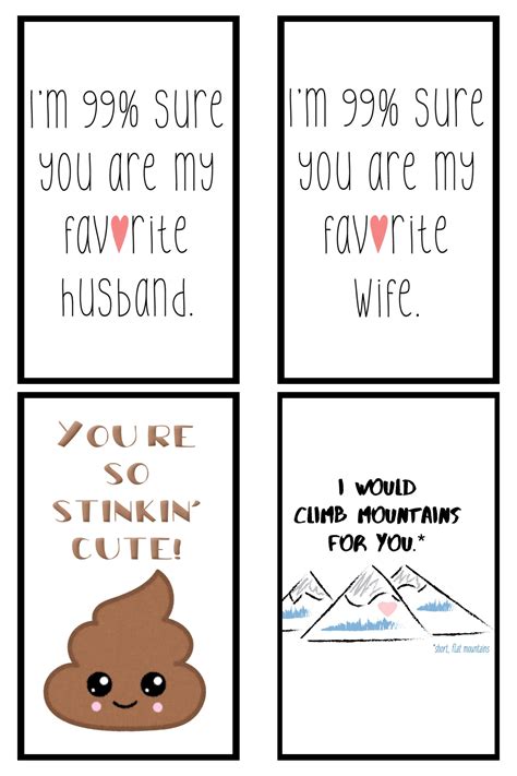 Printable Funny Valentines Day Cards