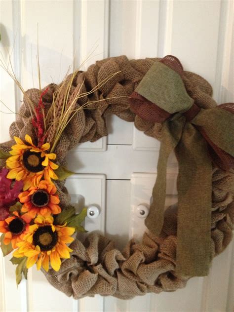 18inch Fall Burlap Wreath Fall Burlap Wreath Wreaths Burlap Wreath