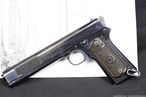 Early Colt Model 1902 Military 38 Acp Rimless Semi Auto Pistol 1904 C