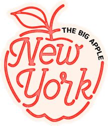 The Big Apple New York Sticker