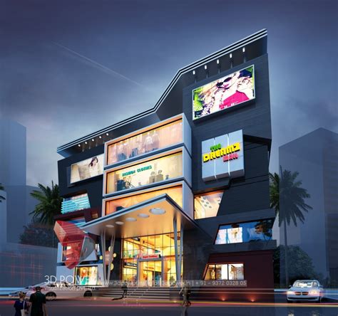 Architectural Rendering Of 3d Shopping Mall Dubai 3d Rendering 3d