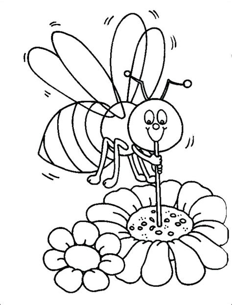 Honey Bee Coloring Pages At Free Printable Colorings