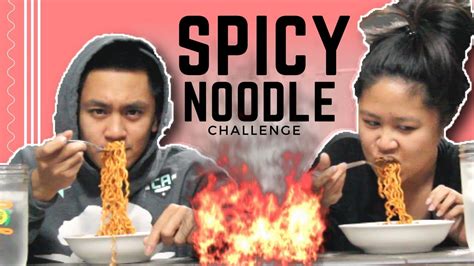 spicy noodle challenge vs asian couple nikki mitchtv youtube