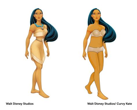 Pocahontas Curvy Disney Princess Art Popsugar Love And Sex Photo 3