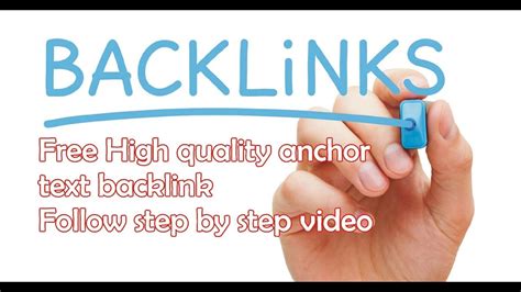 Free Anchor Text Backlink From High Quality Pr And High Domain And Page