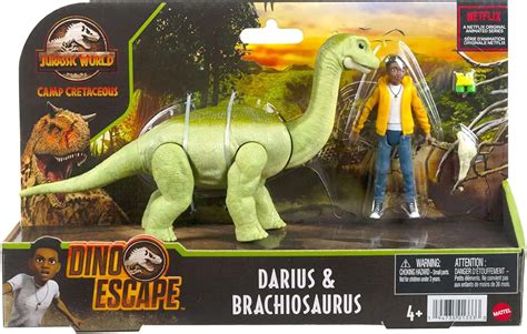Buy 💯 Jurassic World Camp Cretaceous Dino Escape Darius And Brachiosaurus