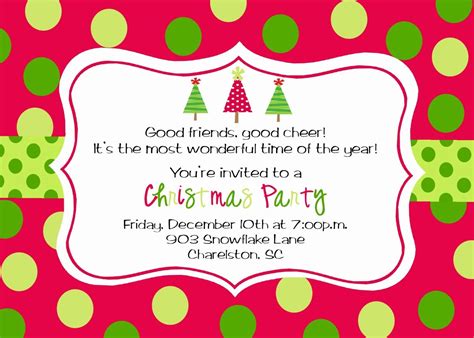 Printable Corporate Holiday Party Invitations Free