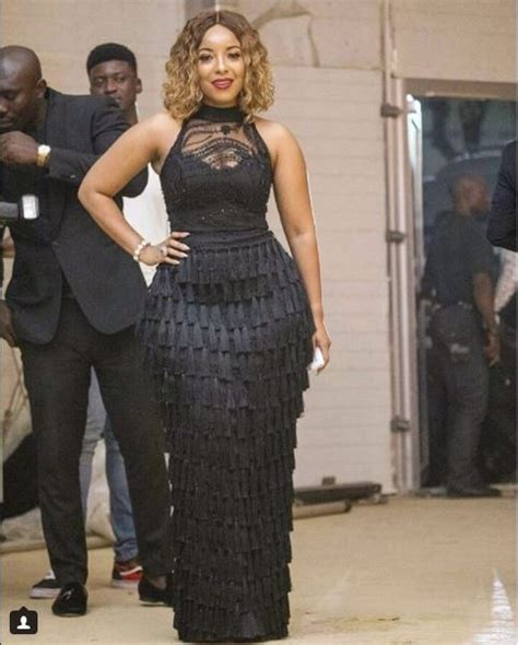 bestshow tv ghanaian actress joselyn dumas flaunts her curvaceous body in a stunning black