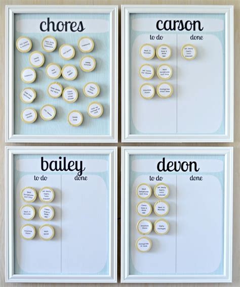 Magnetic Kids Chore Chart Magnetic Chore Chart Chores For Kids Images
