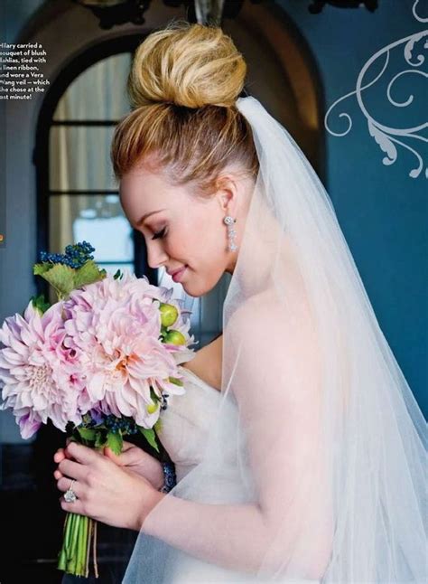 Hilary Duff Hairstyles Wedding Bun Hairstyles Wedding Glamorous