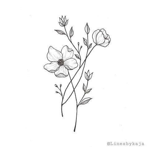 Simple Flower Design Wildflower Tattoo Simple Tattoos Vine Tattoos