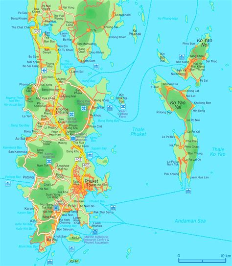 Phuket thailand maps updated maps of phuket and surroundings. Phuket road map