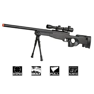 Buy Bbtac Airsoft Sniper Rifle Bolt Action Gun Full Metal Spring Loaded With Scope And Bipod