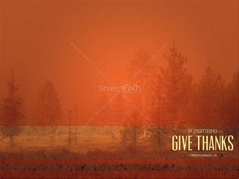 In Everything Give Thanks Sermon Thanksgiving Powerpoint Clover Media