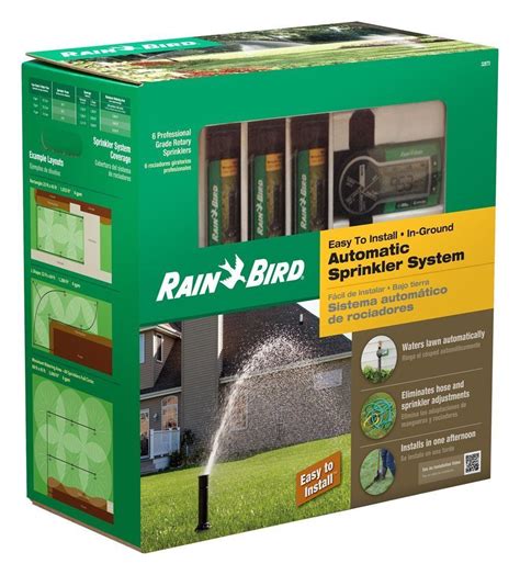 An automatic lawn sprinkler system can take care of this guesswork for you. Rain Bird 32ETI Easy to Install In-Ground Automatic Sprinkler System Kit W/Timer - Timers ...
