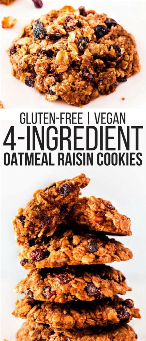 Gluten-Free Vegan Oatmeal Raisin Cookies | Recipe ...