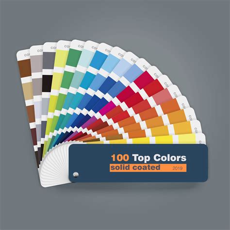 Illustration Of 100 Top Colors Palette Guide For Print Web Design Usage