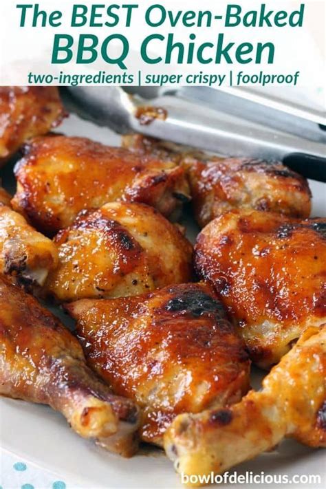 the best oven baked bbq chicken two ingredients super crispy foolroof