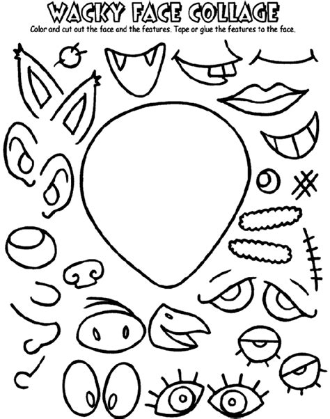 Please scroll down to get the images you like. Wacky Face Collage | crayola.com.au
