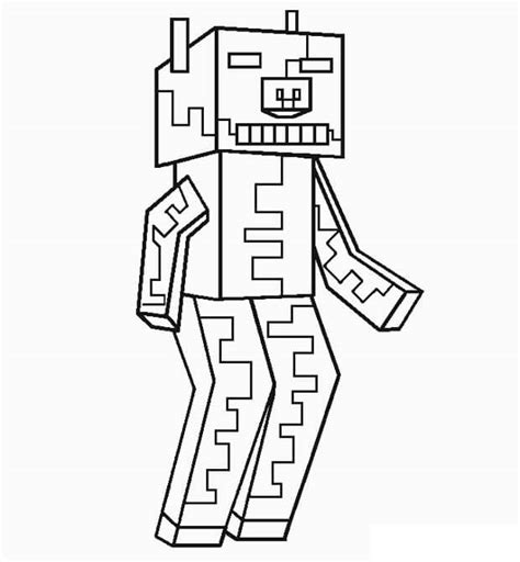 Minecraft Zombie Pig Coloring Page Free Printable Coloring Pages For Kids