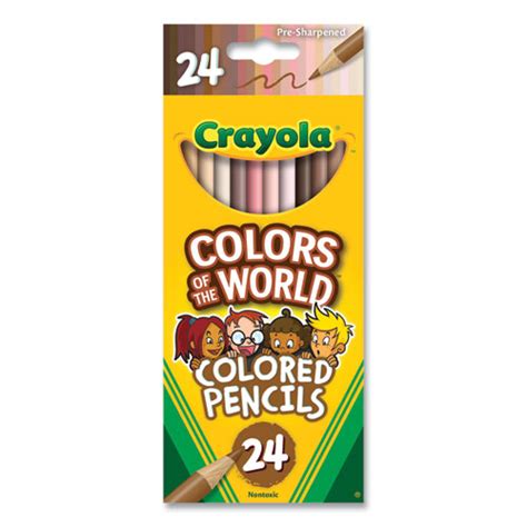 Crayola Colors Of The World Colored Pencils Assorted Leadbarrel