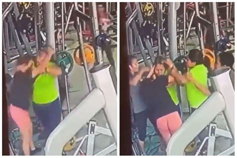Women Slap Pull Each Others Hair Over Argument In Gym Catfight