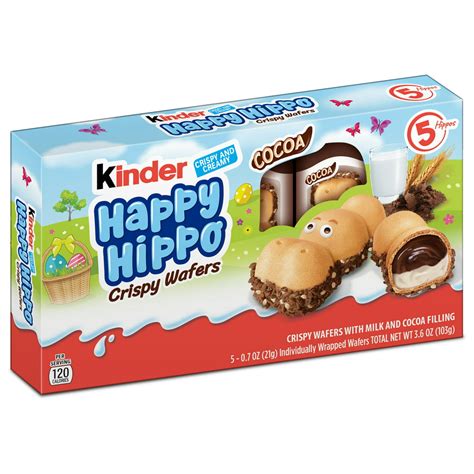 5 Count Kinder Happy Hippo Chocolates For Easter Baskets 36 Oz