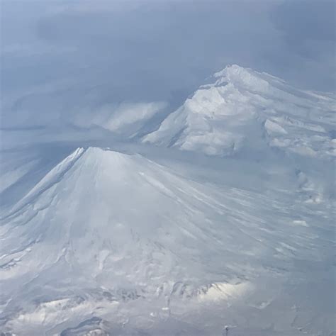 Aerial Photos Flying Over The Cleveland Volcano Chuginadak Island