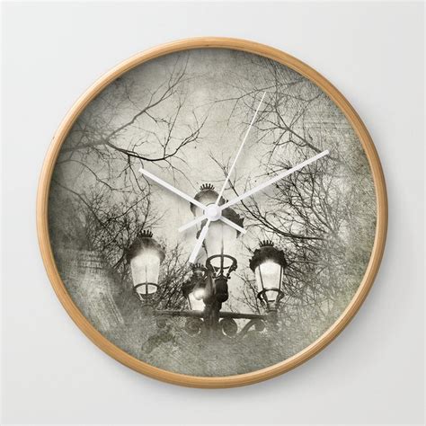 Vintage Lantern Wall Clock By Victoria Herrera Society6