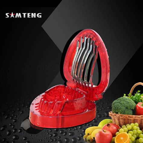 Kitchen Gadget Strawberry Slicer Stainless Steel Blade Salad Cut