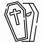 Icon Coffin Line Kerkhof Vampire Cemetery Begraafplaats