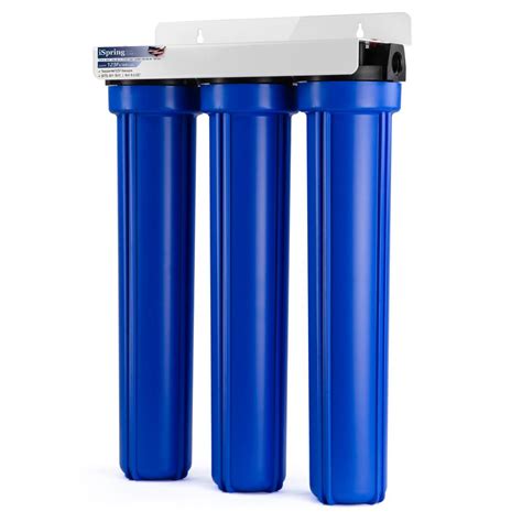 Ispring 3 Stage 20 In Whole House Water Filter With 34 In Npt Carbon