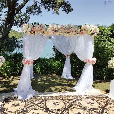 Covers Decoration Hire Floral Arch With Tulle Draping Hire Covers