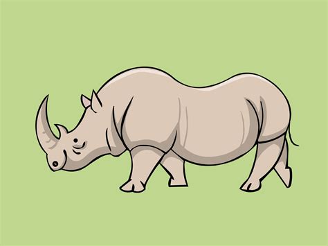 Rhino Cartoon Drawing At Getdrawings Free Download