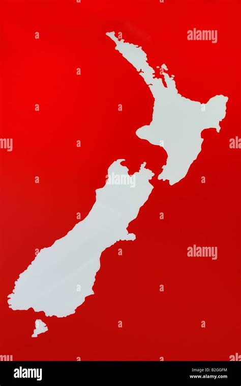 Map New Zealand Stewart Island Schematische Darstellung Von Neuseelands