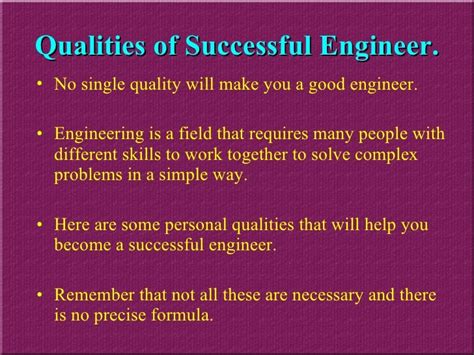Be A Successful Engineer