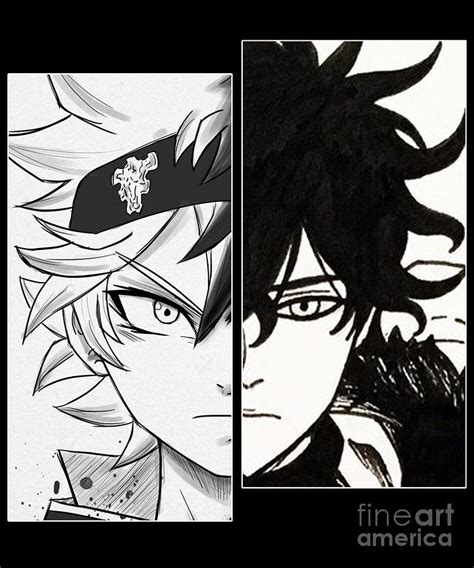 Asta Yuno Photo Black Clover Drawing By Anime Art