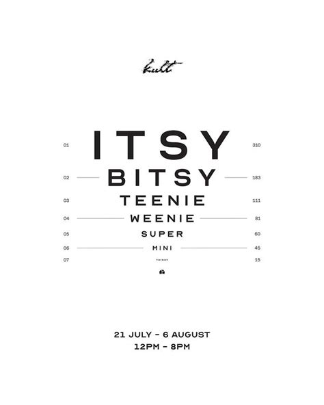 Itsy Bitsy Teenie Weenie Super Mini Thingy Exhibition