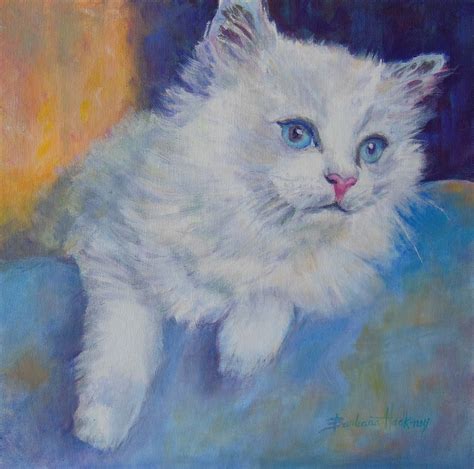 Painting Of My Ragdoll Kitten By Artist Barbara Hackney Bodegas